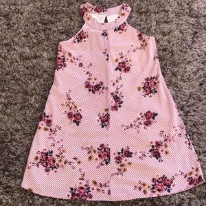 Fun stripe and floral dress
